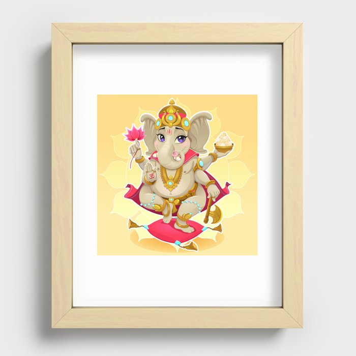Ganesh Recessed Framed Print