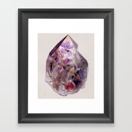 The Crystal and The Hare Framed Art Print