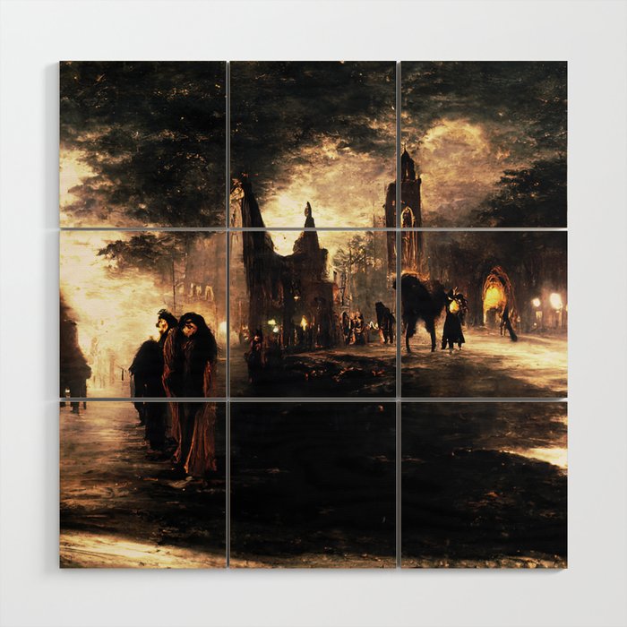 The City of Lost Souls Wood Wall Art