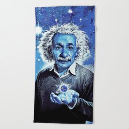 Einstein: Cosmic Domain Beach Towel