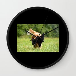 Hunting with Dog Wall Clock