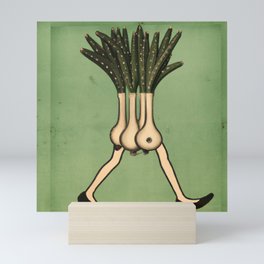 Vegetable with Legs Mini Art Print