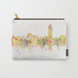 Colorful Stanford California Skyline - University Carry-All Pouch | Campus, Dorm Decor, Watercolor, Universities, Drawing, Building, Stanford, Gift, Illustration, Hoover Tower 