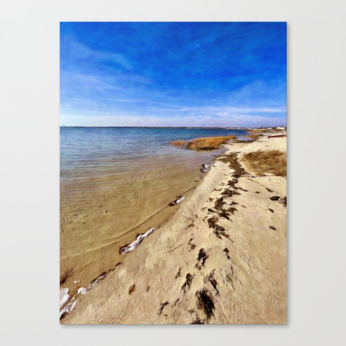 Painted Sands and Skies of Blue Canvas Print