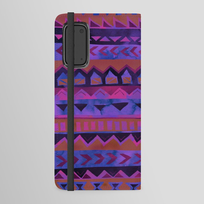 PATTERN {Tribal Stripe- Purple} Android Wallet Case