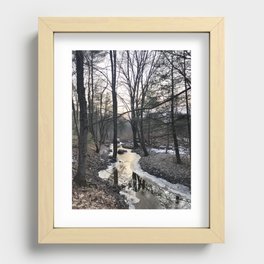Winter creek Recessed Framed Print
