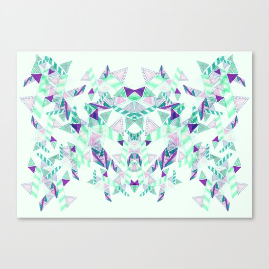 Kaleidoscopic print illustration Canvas Print