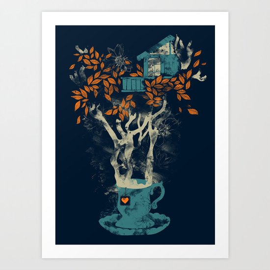Tea House Art Print