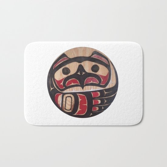 American Native Art Cut In Wood No. 5 Bath Mat