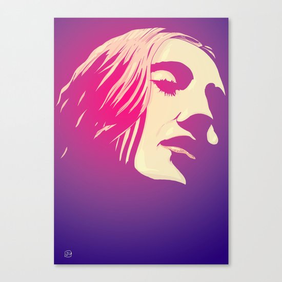 Lady in purple Canvas Print