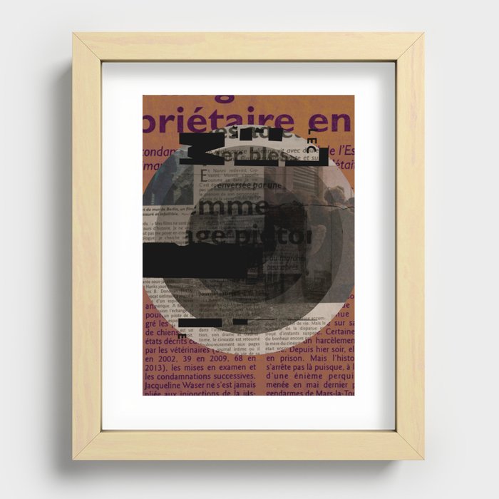 Ticking Time Four Recessed Framed Print