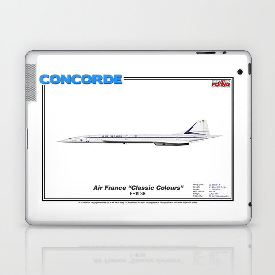 Concorde - Air France "Classic Colours" Laptop & iPad Skin