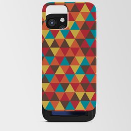 Colorful Triangles iPhone Card Case