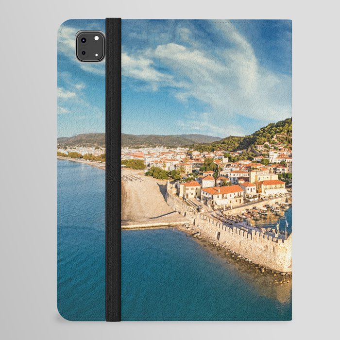 The historic port of Nafpaktos, Greece iPad Folio Case