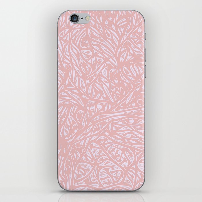 Summer Peach Saffron - Abstract Botanical Nature iPhone Skin