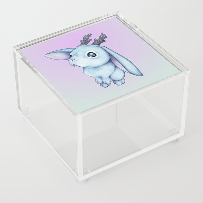 Blue Jackalope Acrylic Box