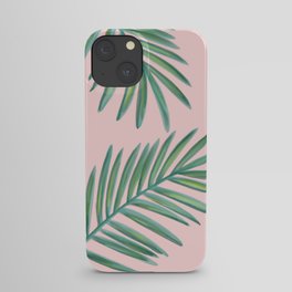 Pink Palms Tropical Vibes iPhone Case