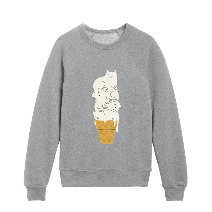 Cats Ice Cream Kids Crewneck