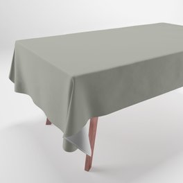 Midtone Grey Green Solid Color Pairs To Sherwin Williams Evergreen Fog SW 9130 Tablecloth