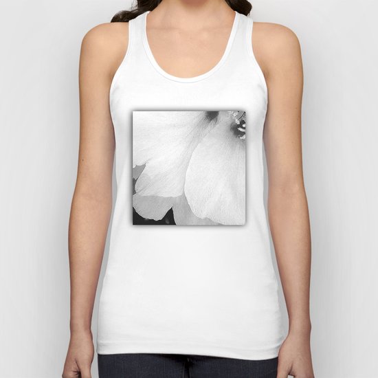 Flower | Flowers | White Petals | Macro Nature Unisex Tank Top