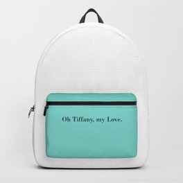 Oh Tiffany, my Love - turquois Backpack