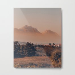 Landscape Italian Mountain in Autumn Metal Print