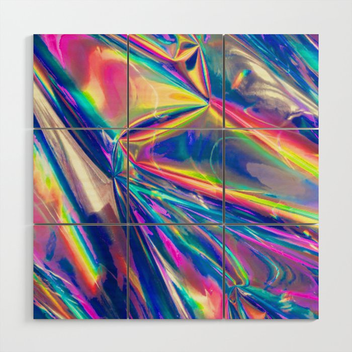 Holographic Wood Wall Art