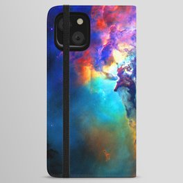 Lagoon Nebula Visible Light View iPhone Wallet Case