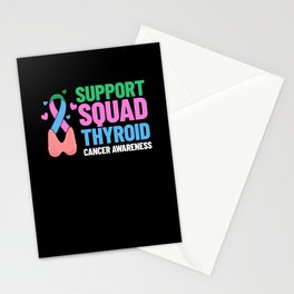 Thyroid Cancer Ribbon Awareness Survivor Stationery Card