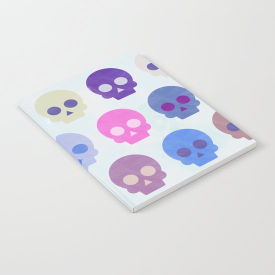 Colorful Skull Cute Pattern III Notebook
