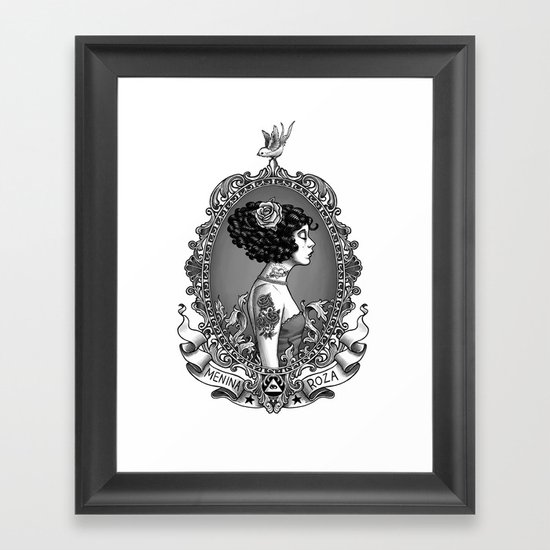 Menina Roza Framed Art Print