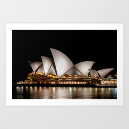 Sydney Opera House at Night Art Print