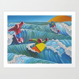Surf Zone Art Print | Painting 