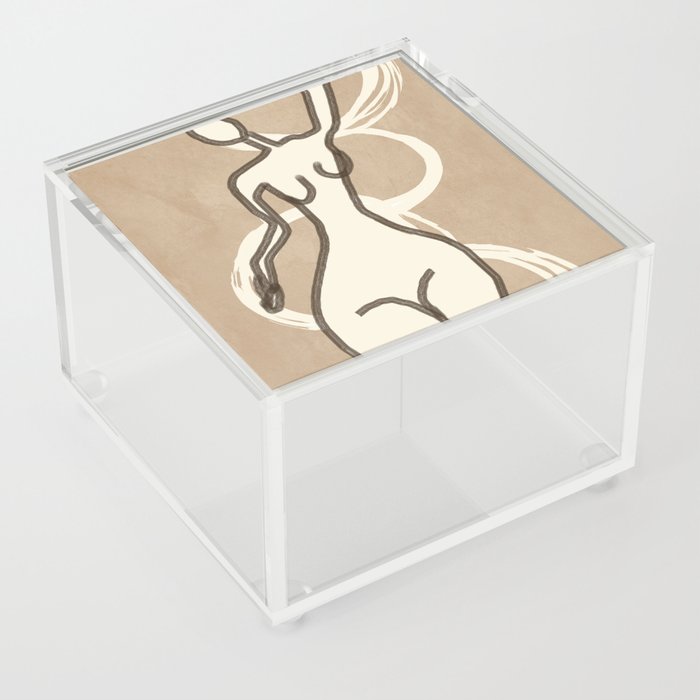 Abstract Figure 01 Acrylic Box