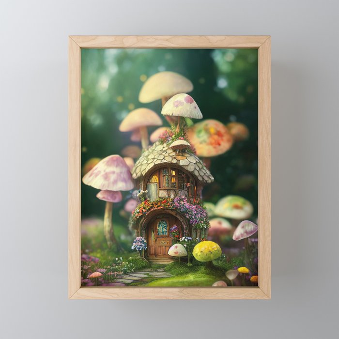 Fairy House Framed Mini Art Print