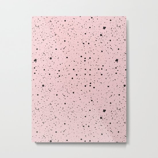 Speckled Pink Metal Print