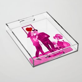 Valentine's Day - Pink Acrylic Tray