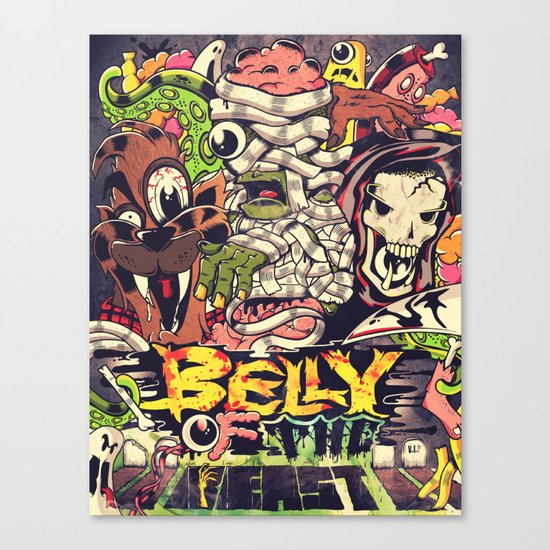 Belly of the beast Canvas Print