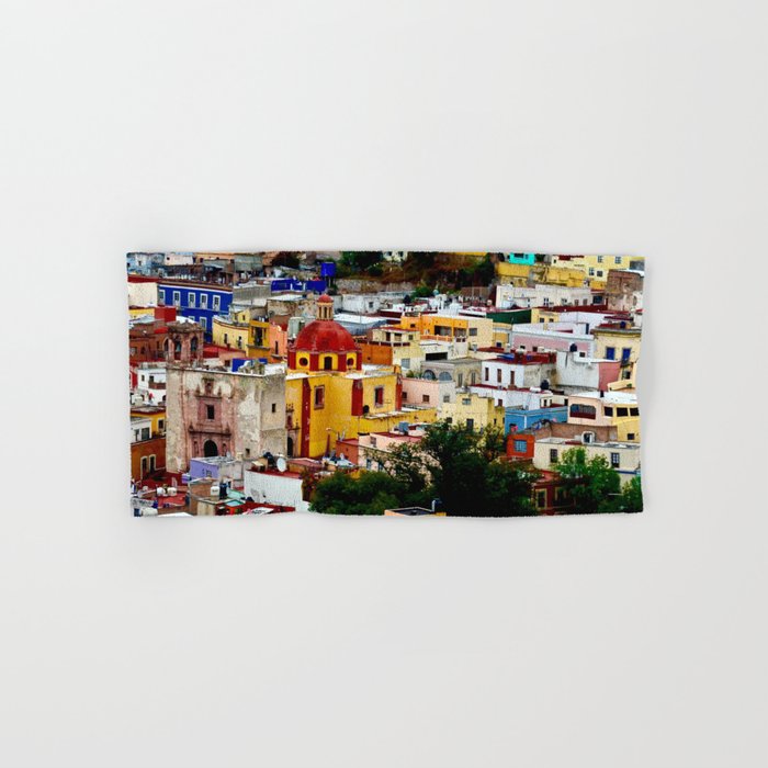 Mexico Photography - Huge Colorful City Hand & Bath Towel