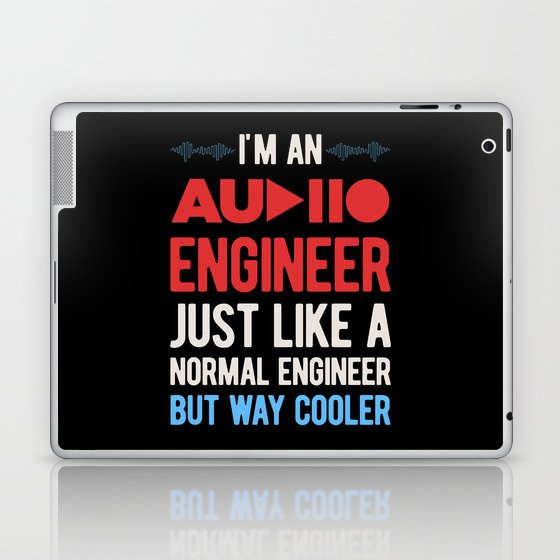 Funny Audio Engineer Laptop & iPad Skin