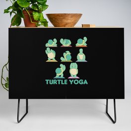Turtle Yoga Cute Turtle Sport Yoga Credenza