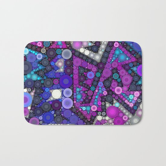 Hipster Bubbles Bath Mat