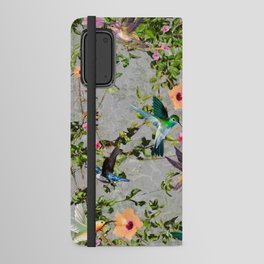 Hummingbird Hibiscus Collage Floral Android Wallet Case