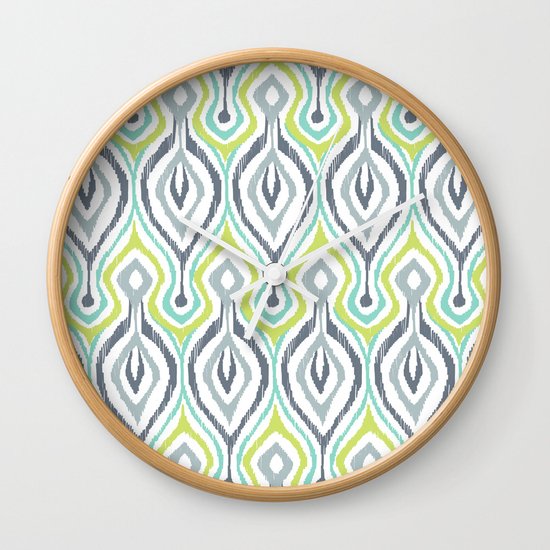 Sketchy IKAT Wall Clock