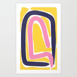 Abstract Colorful Lines Art Print