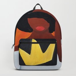 Unbothered (Orange) Backpack | Traceyturner, Queeness, Blackart, Blackwomen, Loveyourself, Unbothered, Naturalhair, Acrylic, Cute, Traceyadesigns 