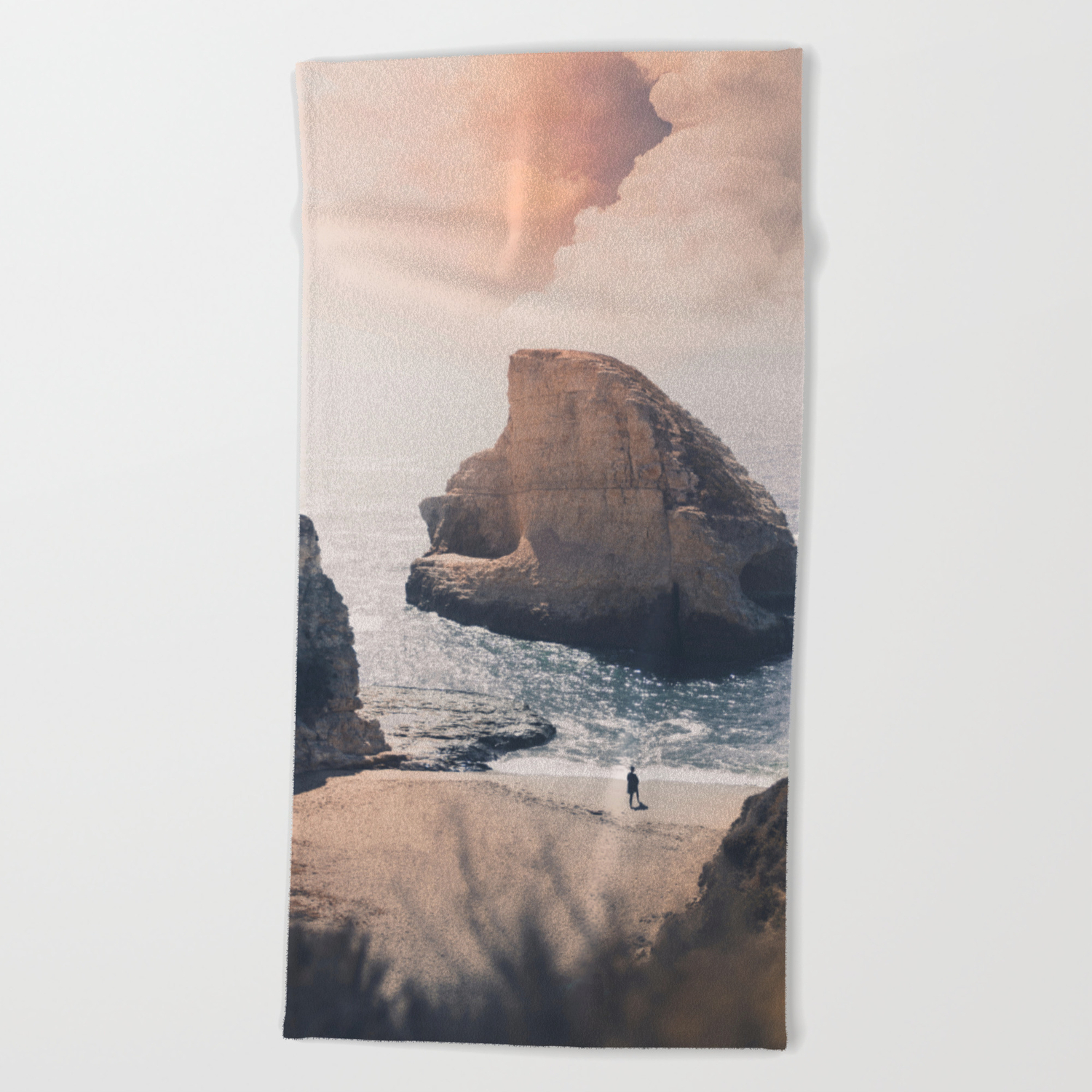 Shark Fin Cove Beach Towel By Hdphoto Society6