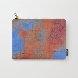 Beijing Street Map Art Watercolor Apocalyptic Earth Carry-All Pouch