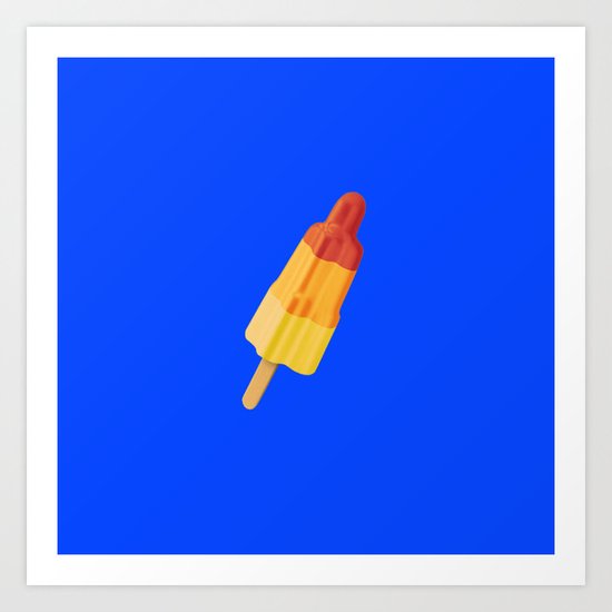 Ice Rocket Art Print