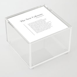 The New Colossus by Emma Lazarus Acrylic Box